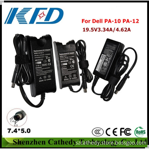 Laptop AC Adapter for DELL Charger PA10 19.5V 4.62A PA-12 19.5V 3.34A Power Adapter